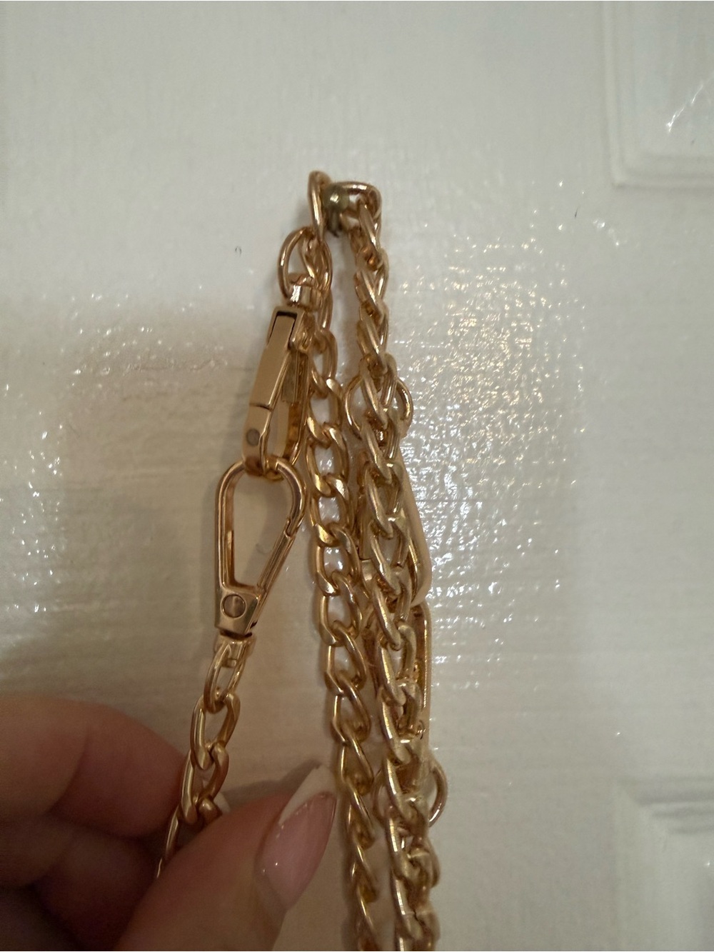 Generic Gold-tone Crossbody chain for wallets/purses (set of 2) - Picture 3 of 5